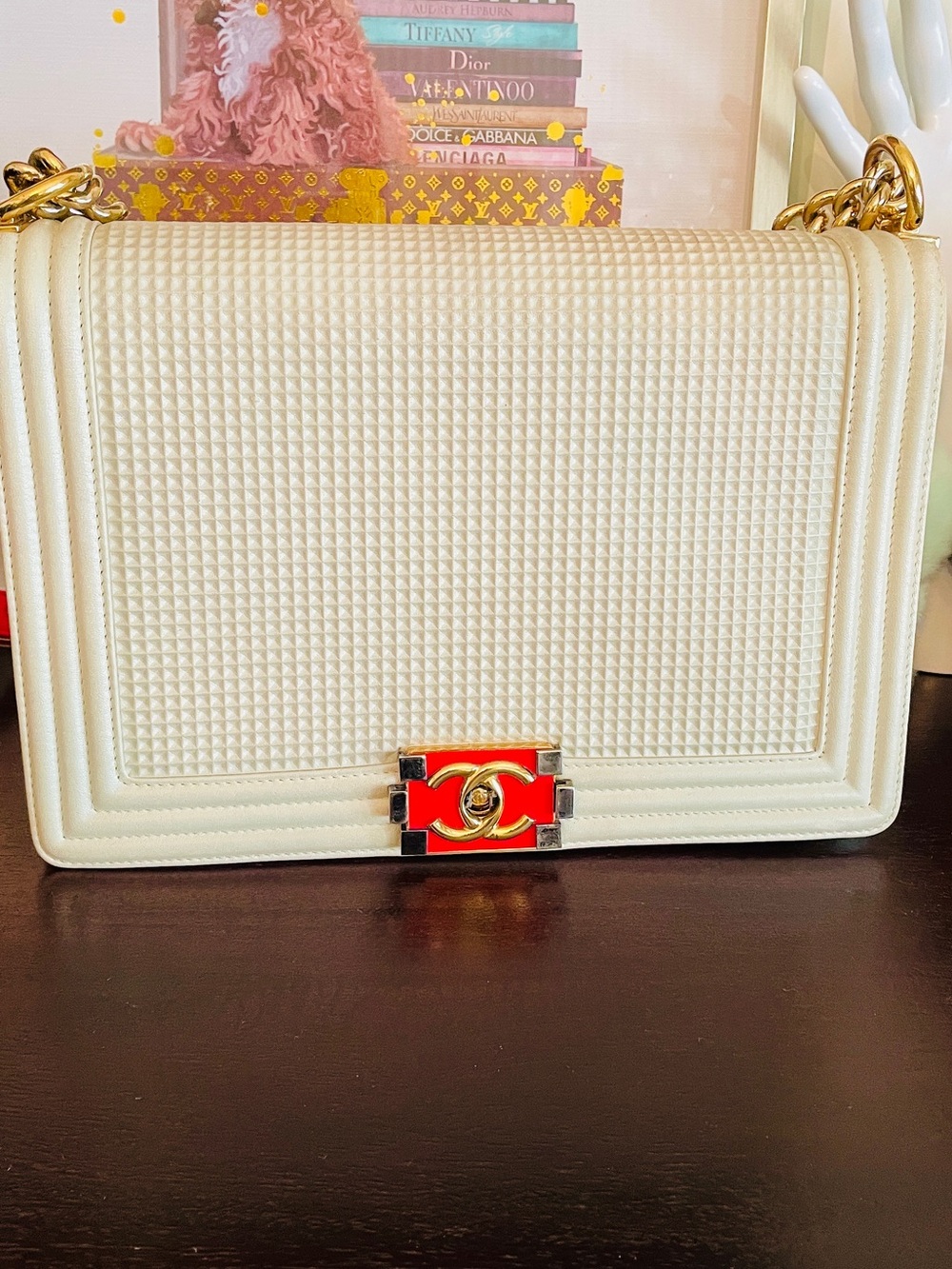 Chanel Cube Boy Bag GHW with Dust Bag and COA